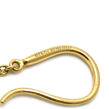 ティファニー Tiffany & Co ボールフック イエローゴールド K18YG ピアス T&Co. Au750 18K 18金 ドロップ スイング ロング 丸 球