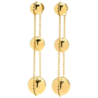ティファニー Tiffany & Co ハードウェア トリプルドロップ ピアス イエローゴールド K18YG ピアス Au750 18K 18金 T&Co. 3連