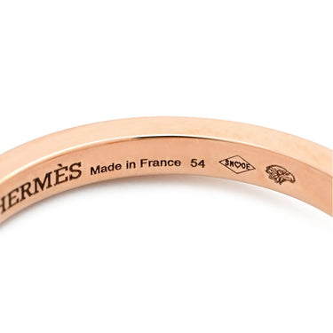 エルメス HERMES シェーヌダンクル コントゥール MM H122605B 0054 ローズゴールド K18PG ダイヤモンド #54(JP14) リング 指輪 ピンクゴールド 750 18K RG ダイヤ 13.5号