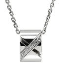 ショーメ CHAUMET リアン エヴィダンス ペンダント ホワイトゴールド K18WG ダイヤモンド ネックレス Chaumet ダイヤ クロスモチーフ シリンダーフォルム