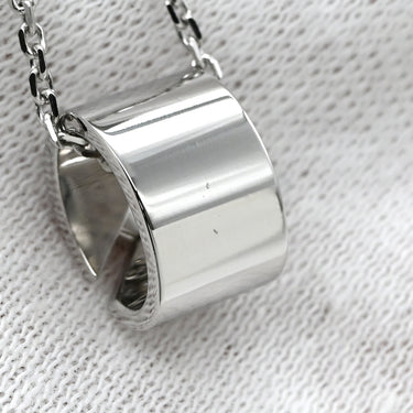 ショーメ CHAUMET リアン エヴィダンス ペンダント ホワイトゴールド K18WG ダイヤモンド ネックレス Chaumet ダイヤ クロスモチーフ シリンダーフォルム