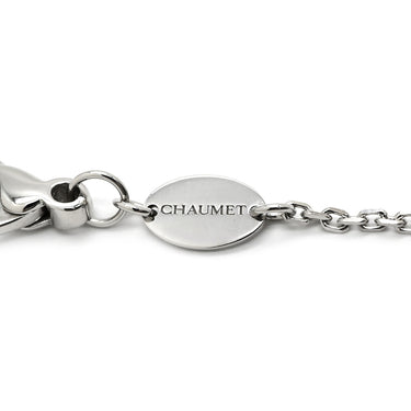 ショーメ CHAUMET リアン エヴィダンス ペンダント ホワイトゴールド K18WG ダイヤモンド ネックレス Chaumet ダイヤ クロスモチーフ シリンダーフォルム