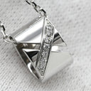 ショーメ CHAUMET リアン エヴィダンス ペンダント ホワイトゴールド K18WG ダイヤモンド ネックレス Chaumet ダイヤ クロスモチーフ シリンダーフォルム