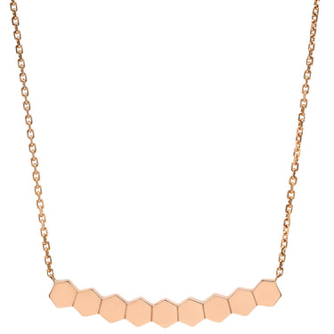 ショーメ CHAUMET ビー マイ ラブ ペンダント 083983 ピンクゴールド K18PG ダイヤモンド ネックレス Chaumet Bee My Love ダイヤ 5粒 ハニカムモチーフ