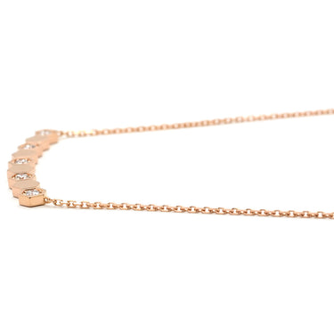 ショーメ CHAUMET ビー マイ ラブ ペンダント 083983 ピンクゴールド K18PG ダイヤモンド ネックレス Chaumet Bee My Love ダイヤ 5粒 ハニカムモチーフ