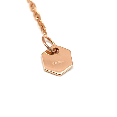 ショーメ CHAUMET ビー マイ ラブ ペンダント 083983 ピンクゴールド K18PG ダイヤモンド ネックレス Chaumet Bee My Love ダイヤ 5粒 ハニカムモチーフ