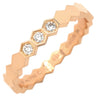 ショーメ CHAUMET ビー ドゥ ショーメ ダイヤ3石 083361-058 ピンクゴールド K18PG ダイヤモンド #58(JP18) リング 指輪 ビーマイラブ ハニカム 17.5号