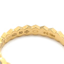 ショーメ CHAUMET ビー ドゥ ショーメ ダイヤ 081932-050 イエローゴールド K18YG ダイヤモンド #50(JP10) リング 指輪 ビーマイラブ ハニカム 9.5号