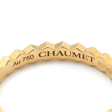 ショーメ CHAUMET ビー ドゥ ショーメ ダイヤ 081932-050 イエローゴールド K18YG ダイヤモンド #50(JP10) リング 指輪 ビーマイラブ ハニカム 9.5号