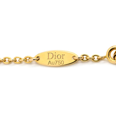 クリスチャン・ディオール Christian Dior ローズ デ ヴァン イエローゴールド K18YG オパール ダイヤモンド ネックレス 750 Rose des Vents メダリオン ダイヤ1粒