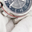 腕時計 ルイヴィトン LOUIS VUITTON タンブール グラフィット クロノグラフ Q1A40 自動巻き メンズ GMT デイト スモールセコンド