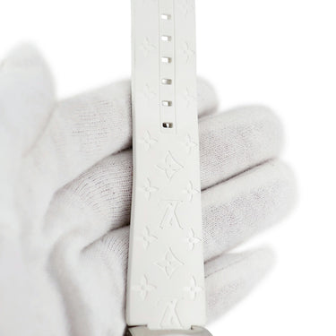 腕時計 ルイヴィトン LOUIS VUITTON タンブール グラフィット クロノグラフ Q1A40 自動巻き メンズ GMT デイト スモールセコンド
