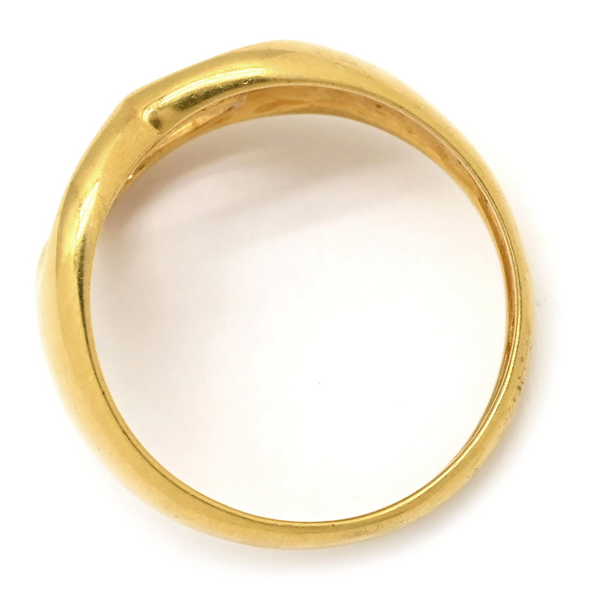 ティファニー Tiffany & Co オープンハート イエローゴールド リング