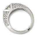 ノンブランド NON BRAND ダイヤモンド 0.909ct 0.70ct デザインリング プラチナシルバー Pt900 ダイヤモンド リング 指輪 パヴェ プラチナ900 ラウンドブリリアント パヴェ 12号