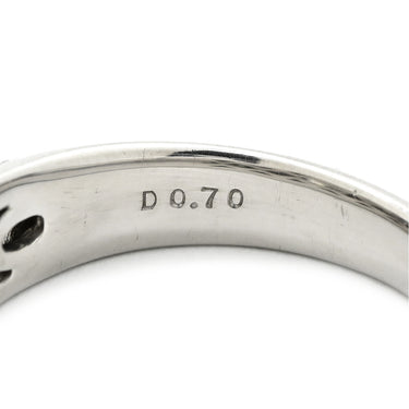 ノンブランド NON BRAND ダイヤモンド 0.909ct 0.70ct デザインリング プラチナシルバー Pt900 ダイヤモンド リング 指輪 パヴェ プラチナ900 ラウンドブリリアント パヴェ 12号
