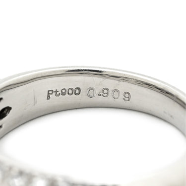 ノンブランド NON BRAND ダイヤモンド 0.909ct 0.70ct デザインリング プラチナシルバー Pt900 ダイヤモンド リング 指輪 パヴェ プラチナ900 ラウンドブリリアント パヴェ 12号