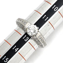 ノンブランド NON BRAND ダイヤモンド 0.909ct 0.70ct デザインリング プラチナシルバー Pt900 ダイヤモンド リング 指輪 パヴェ プラチナ900 ラウンドブリリアント パヴェ 12号