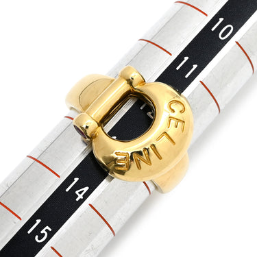 セリーヌ CELINE ゴールドリング ホースシュー イエローゴールド K18YG ルビー リング 指輪 AU750 18K ルビー 馬蹄 12.5号