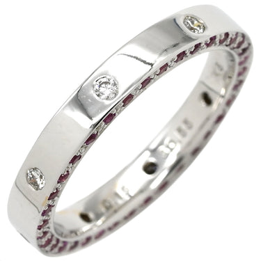 エカテリーナ Ekaterina フルエタニティ ダイヤモンド ピンクサファイア ホワイトゴールド×ピンク K18WG ダイヤモンド ピンクサファイア リング 指輪 WG Au750 パヴェ 希少 12号