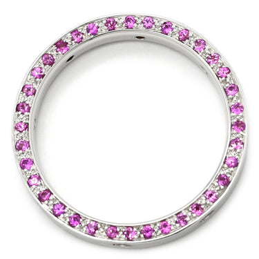 エカテリーナ Ekaterina フルエタニティ ダイヤモンド ピンクサファイア ホワイトゴールド×ピンク K18WG ダイヤモンド ピンクサファイア リング 指輪 WG Au750 パヴェ 希少 12号