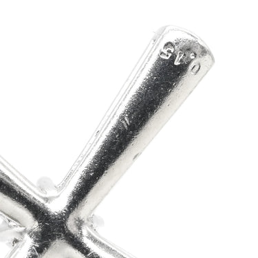 スタージュエリー STAR JEWELRY 1XN0415 プラチナシルバー Pt950 ダイヤモンド ネックレス プラチナ ハートシェイプ ダイヤ クロスネックレス 0.15ct