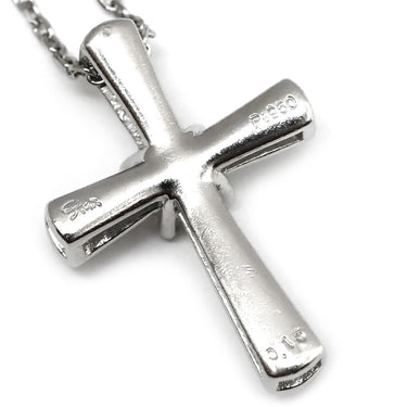 スタージュエリー STAR JEWELRY 1XN0415 プラチナシルバー Pt950 ダイヤモンド ネックレス プラチナ ハートシェイプ ダイヤ クロスネックレス 0.15ct