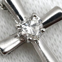 スタージュエリー STAR JEWELRY 1XN0415 プラチナシルバー Pt950 ダイヤモンド ネックレス プラチナ ハートシェイプ ダイヤ クロスネックレス 0.15ct