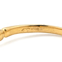 4℃ 4℃ ダブルループ ダイヤ イエローゴールド K18YG ダイヤモンド リング 指輪 K18YG Au750 18K 18金 3P 3石 3粒 ステラ 星座モチーフ 2連 2重 9.5号