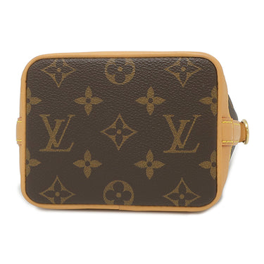 ルイヴィトン LOUIS VUITTON ナノ ノエ M81266 モノグラム モノグラムキャンバス 2WAYバッグ ゴールド金具 ショルダーバッグ ハンドバッグ 茶