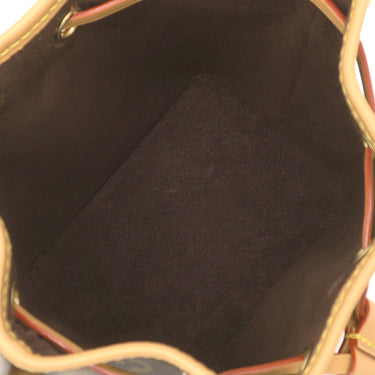 ルイヴィトン LOUIS VUITTON ナノ ノエ M81266 モノグラム モノグラムキャンバス 2WAYバッグ ゴールド金具 ショルダーバッグ ハンドバッグ 茶