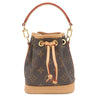 ルイヴィトン Louis Vuitton ナノ ノエ M81266 モノグラム モノグラムキャンバス 2WAYバッグ ゴールド金具 ショルダーバッグ ハンドバッグ 茶