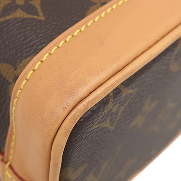 ルイヴィトン Louis Vuitton ナノ ノエ M81266 モノグラム モノグラムキャンバス 2WAYバッグ ゴールド金具 ショルダーバッグ ハンドバッグ 茶