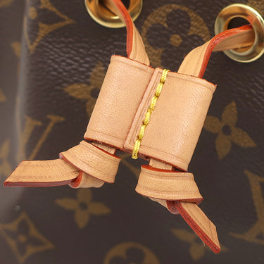 ルイヴィトン Louis Vuitton ナノ ノエ M81266 モノグラム モノグラムキャンバス 2WAYバッグ ゴールド金具 ショルダーバッグ ハンドバッグ 茶