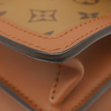 ルイヴィトン LOUIS VUITTON ドーフィーヌ MM M44391 ブラウン×ベージュ レザー モノグラムキャンバス モノグラムリバースキャンバス ショルダーバッグ ゴールド金具 茶 チェーンショルダー