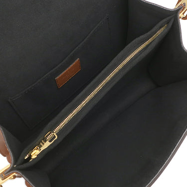 ルイヴィトン LOUIS VUITTON ドーフィーヌ MM M44391 ブラウン×ベージュ レザー モノグラムキャンバス モノグラムリバースキャンバス ショルダーバッグ 茶 チェーンショルダー