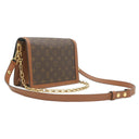 ルイヴィトン LOUIS VUITTON ドーフィーヌ MM M44391 ブラウン×ベージュ レザー モノグラムキャンバス モノグラムリバースキャンバス ショルダーバッグ 茶 チェーンショルダー