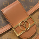 ルイヴィトン LOUIS VUITTON ドーフィーヌ MM M44391 ブラウン×ベージュ レザー モノグラムキャンバス モノグラムリバースキャンバス ショルダーバッグ 茶 チェーンショルダー
