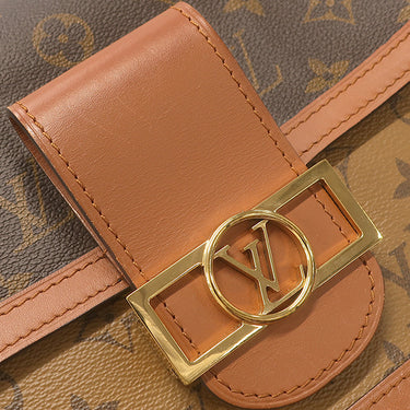 ルイヴィトン LOUIS VUITTON ドーフィーヌ MM M44391 ブラウン×ベージュ レザー モノグラムキャンバス モノグラムリバースキャンバス ショルダーバッグ 茶 チェーンショルダー