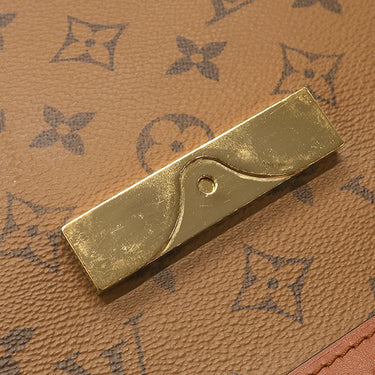 ルイヴィトン LOUIS VUITTON ドーフィーヌ MM M44391 ブラウン×ベージュ レザー モノグラムキャンバス モノグラムリバースキャンバス ショルダーバッグ 茶 チェーンショルダー