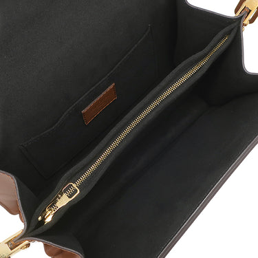 ルイヴィトン LOUIS VUITTON ドーフィーヌ MM M44391 ブラウン×ベージュ レザー モノグラムキャンバス モノグラムリバースキャンバス ショルダーバッグ ゴールド金具 茶 チェーンショルダー