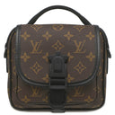 ルイヴィトン LOUIS VUITTON クエスト メッセンジャー M46973 モノグラムマカサー モノグラムマカサー ショルダーバッグ マットブラック金具 茶 黒