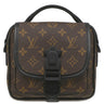 ルイヴィトン LOUIS VUITTON クエスト メッセンジャー M46973 モノグラムマカサー モノグラムマカサー ショルダーバッグ マットブラック金具 茶 黒