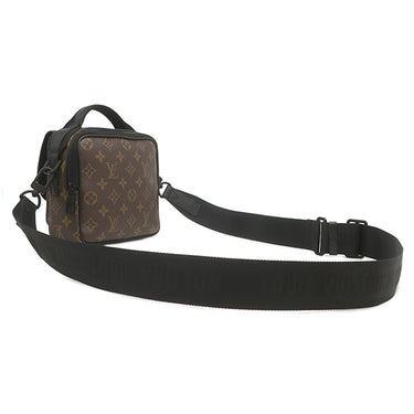 ルイヴィトン LOUIS VUITTON クエスト メッセンジャー M46973 モノグラムマカサー モノグラムマカサー ショルダーバッグ マットブラック金具 茶 黒