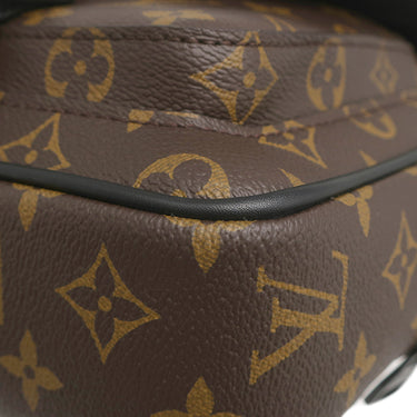 ルイヴィトン LOUIS VUITTON クエスト メッセンジャー M46973 モノグラムマカサー モノグラムマカサー ショルダーバッグ マットブラック金具 茶 黒