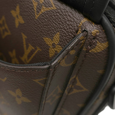 ルイヴィトン LOUIS VUITTON クエスト メッセンジャー M46973 モノグラムマカサー モノグラムマカサー ショルダーバッグ マットブラック金具 茶 黒