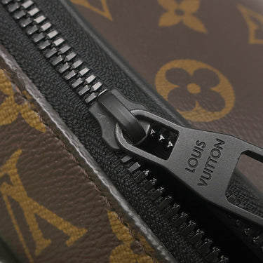 ルイヴィトン LOUIS VUITTON クエスト メッセンジャー M46973 モノグラムマカサー モノグラムマカサー ショルダーバッグ マットブラック金具 茶 黒