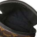 ルイヴィトン LOUIS VUITTON クエスト メッセンジャー M46973 モノグラムマカサー モノグラムマカサー ショルダーバッグ マットブラック金具 茶 黒