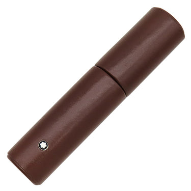 モンブラン Montblanc フローレンス ペンポーチ ブラウン レザー ペンケース 茶 ホワイトスター マイスターシュテュック