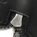 モンブラン Montblanc ジップ式ペンポーチ 1本用 ブラック レザー ペンケース ガンメタル金具 黒