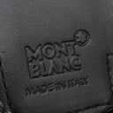 モンブラン Montblanc ジップ式ペンポーチ 1本用 ブラック レザー ペンケース ガンメタル金具 黒